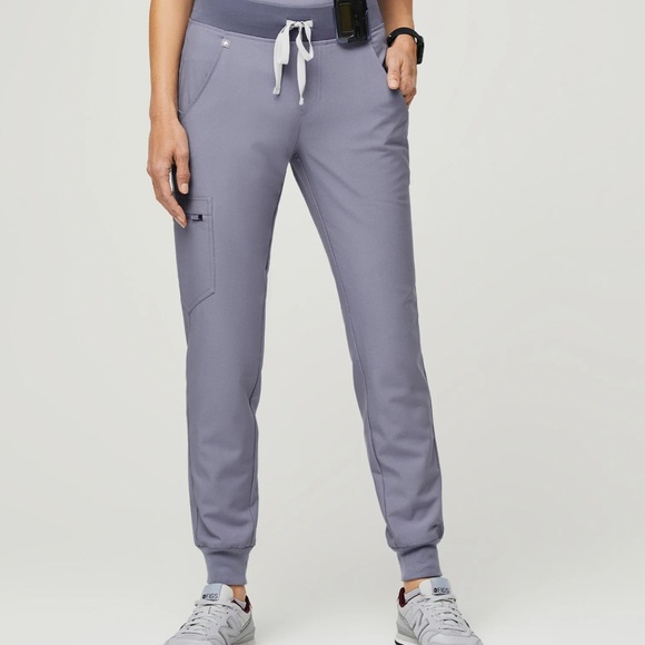 Vapor Blue Space Dye Zamora™ - Jogger Scrub Pants - Picture 1 of 6